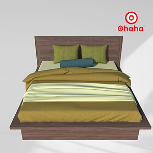 [Miễn phí vận chuyển & lắp đặt] Giường ngủ cao cấp gỗ công nghiệp thiết kế hiện đại có hộc kéo Ohaha - GC001