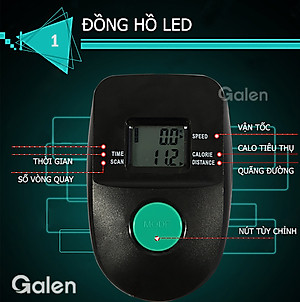 Xe Đạp Tập Thể Dục Tập Gym Tại Nhà GALEN AirBike Siêu Tiện Lợi - BẢO HÀNH 24 THÁNG