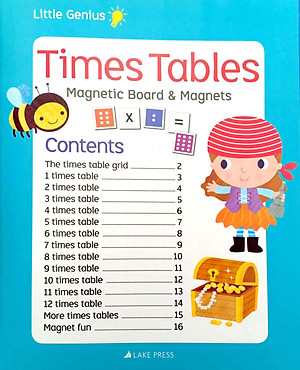 Little Genius Times Table - Magnetic Board & Magnets