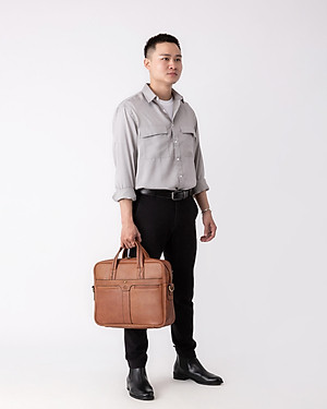 Cặp Công Sở Lata ( Thời trang nam basic - Cặp da CA34 )