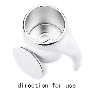 Cốc Khuấy Tự Động Pha Cafe, Sữa, Cốc Khuấy Tự Động 380ml Dùng Pin Lõi Inox 304 Không Rỉ Giữ Nhiệt Tốt - HÀNG CHÍNH HÃNG MINIIN