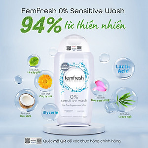 Dung dịch vệ sinh cho cả nữ và nam Femfresh Anh giúp làm sạch sẽ, thơm mát, ngăn ngừa viêm, ngứa, nấm phụ khoa - OZ Slim Store 