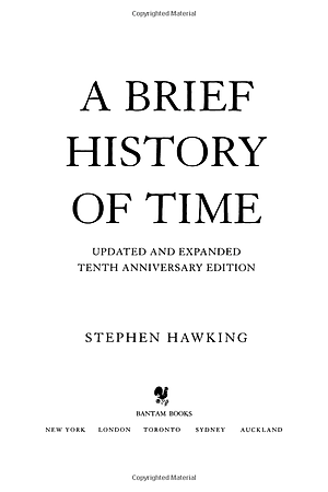 Sách A Brief History Of Time : From Big Bang To Black Holes