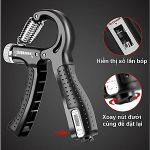 Kìm Bóp Cơ Tay Điều Chỉnh Lực 5-60kg Cỡ To Đẹp Chắc Chắn, Kìm Bóp Tay 100kg - Kìm Bóp Tay Đếm Số Tự Động - Chính hãng dododios - Giao Màu Ngẫu Nhiên