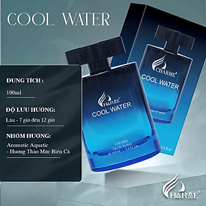 Nước Hoa Nam CHARME COOL WATER 100ml 2024 Lưu Hương Lâu Phóng Khoáng, Nam Tính_Nước Hoa Chính Hãng