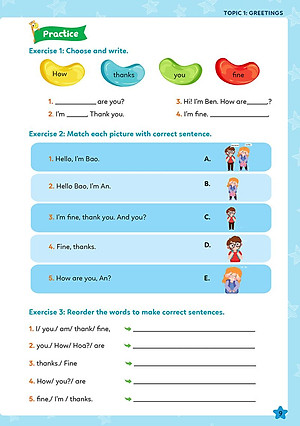 Sách Chinh Phục 100 Cấu Trúc Ngữ Pháp Tiếng Anh Tiểu Học - Tập 1