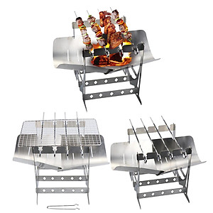 Portable Lightweight Folding Camping Stove Grill Stoves for Campfire Grill BBQ Traveling Picnic Cooking Burner