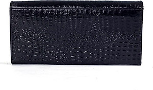 Ví nữ da bò vân cá sấu nhỏ 2 gấp nhiều màu Huy Hoàng HT3101-02-03-04