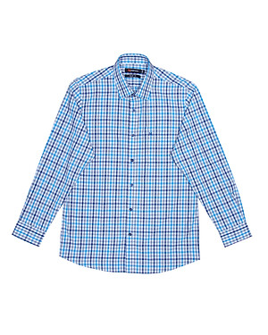 Áo sơ mi nam tay dài form suông Khatoco A1MD398T1-CNCR273-2502-D