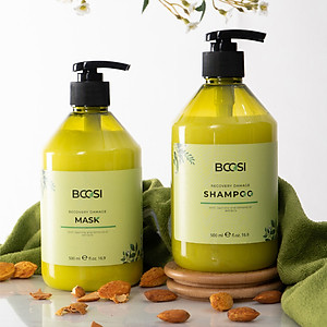 Cặp dầu  gội - mặt nạ tóc Bcosi phục hồi hư tổn chuyên sâu và bảo vệ da đầu 500ml