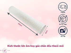 Gối Ôm Cao Su Thiên Nhiên Diamond - Nâng Đỡ Êm Ái Gác Ôm Thoải Mái