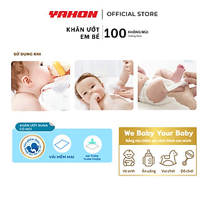 Thùng Khăn Ướt Em Bé NUNA Không Mùi 100 Miếng/Bao 24 Bao/Thùng
