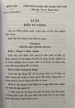 Luật Đầu Tư Công Năm 2024