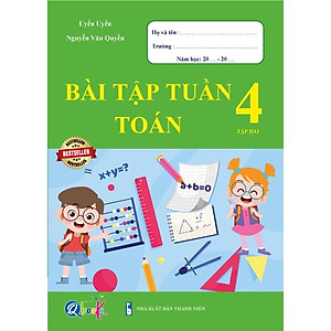 Sách - Combo Bài Tập Tuần Lớp 4 Cả Năm - Toán và Tiếng Việt (4 cuốn)