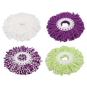 Bông Lau Nhà 360 Độ Sợi Microfiber Thấm Hút Nhanh, Màu Ngẫu Nhiên - Hàng chính hãng 