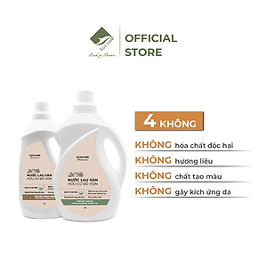Nước Lau Sàn Hữu Cơ Bồ Hòn ECOCARE 1L-4L Hương Cam Sả/Chanh Gừng Đuổi Muỗi Đuổi Côn Trùng, Khử Mùi Hiệu Quả