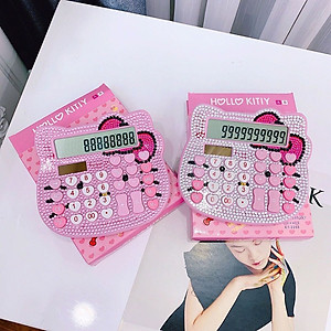 Máy tính cầm tay, máy tính bỏ túi Kitty đính đá dễ thương