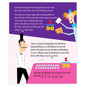 Sách Toán học vui nhộn - Phân số không còn rắc rối