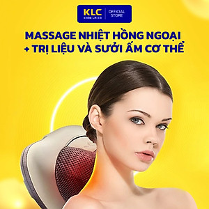 Gối Massage Cổ Vai Gáy KLC-001 giúp thư giãn, giải toả cơn đau nhức giảm stress hiệu quả.