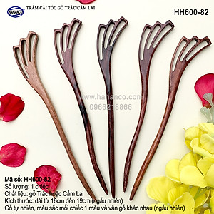 Trâm cài tóc bằng gỗ Cẩm Lai/Trắc (Đủ kiểu dáng) HH600 - phong cách cổ trang, điêu khắc sang chảnh HOT TREND cho nữ  - HAHANCO