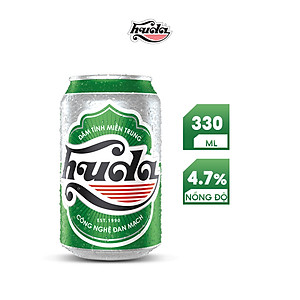 Nồng độ cồn 4.7% - Thùng 24 lon bia Huda 330ml