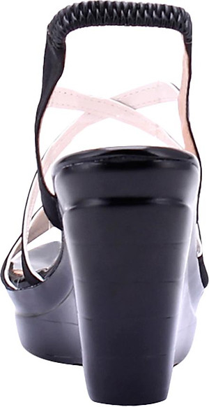 Giày Nữ Đế Xuồng Huy Hoàng HT7066 - Đen