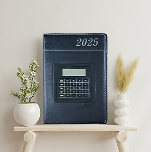 [SỔ TAY DA KÈM MÁY TÍNH] Sổ Da Doanh Nhân Cao Cấp Kèm Máy Tính Dành Riêng Để Lập Kế Hoạch Cho Năm 2025