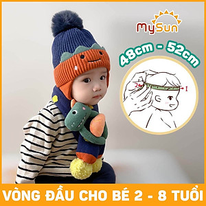 Khăn len choàng đeo quấn cổ cho bé trai gái 1 2 3 4 5 7 8 tuổi quàng cổ khi đi ra ngoài đẹp MySun