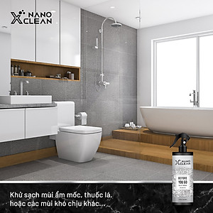 CHAI XỊT DIỆT KHUẨN KHỬ MÙI TOILET NHÀ VỆ SINH -NANO XCLEAN TOILET SPRAY 500ML-NANO BẠC AHT CORP (AHTC)