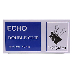 Bộ 3 Hộp Kẹp Bướm Echo (32mm) - Đen