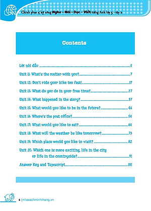 Sách Chinh Phục 4 Kỹ Năng Tiếng Anh Nghe - Nói - Đọc - Viết Lớp 5 Tập 2