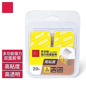 Băng Keo Dán Băng Dính 2 Mặt Nano Trong Suốt Đa Năng Siêu Dính Chống Nước - Nhiều Kích Cỡ HỘP 20 MIẾNG NHỎ 28x28x1mm