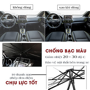Dù Che Nắng Kính Lái Ô Tô Phản Quang Cách Nhiệt Bảo Vệ Nội Thất - 79*145cm