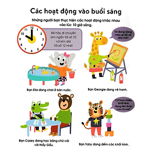 Cuốn Sách Đầu Tiên Của Bé - Chiếc đồng hồ - Dành Cho Bé Từ 3-5 Tuổi
