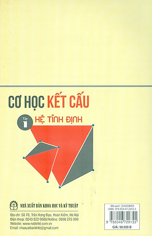 Cơ Học Kết Cấu - Tập 1: Hệ Tĩnh Định (Tái bản 2024)