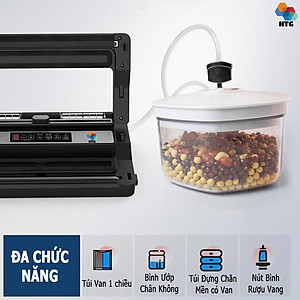 Máy hút chân không VS-86 hút mọi loại túi, tích hợp hàn thông minh, hút khô và hút ướt dễ dàng với 2 bình nước thải, sử dụng 2 motor hút mạnh mẽ, hút và thổi phồng tiện lợi, hàng chính hãng