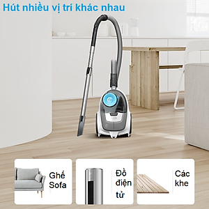 Máy hút bụi gia đình Philips công suất lớn 1500W có hộc chứa XB2023 /81 - Hàng nhập khẩu