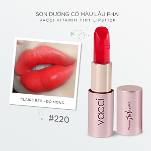 Son Dưỡng Môi VACCI - Lên Màu Đẹp - Lâu Phai - Vitamin Tint Lipstick - Môi Căng Mọng - Mượt Mà
