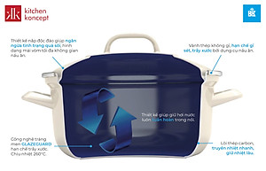 Nồi Tráng Men BK Indigo - 20/22/26cm