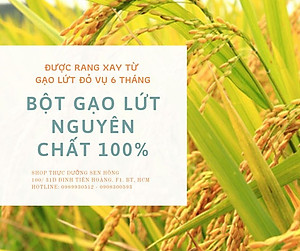 Bột gạo lứt đỏ (1Kg) Rang xay theo phương pháp thực dưỡng Ohsawa