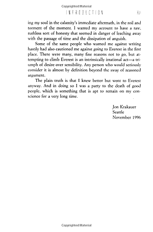 Sách Into Thin Air: A Personal Account of the Mt. Everest Disaster