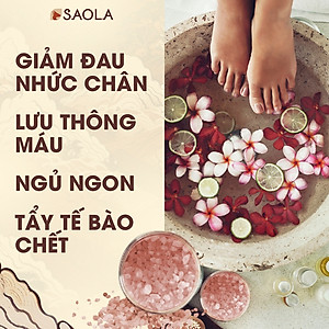 Muối Ngâm Chân Thảo Dược, Muối Hồng Hymalaya, Giảm Đau Nhức Chân, Lưu Thông Máu,Giúp Ngủ Ngon