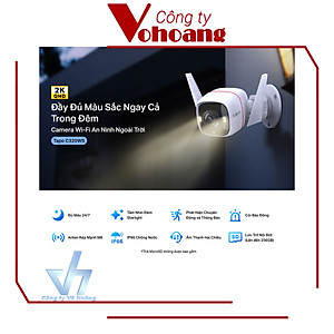 Camera WiFi Ngoài Trời TP-Link Tapo C320WS Độ Phân Giải 2K QHD - Hàng Chính Hãng