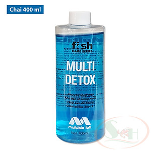 Khử độc nước Multi Detox giảm stress xử lý clo kim loại nặng nước máy bể cá tép thủy sinh
