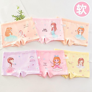Quần chip trẻ em kháng khuẩn Quần lót boxer bé gái 5 đến 10 tuổi quần sịp cotton cao cấp nhập khẩu giao mẫu ngẫu nhiên