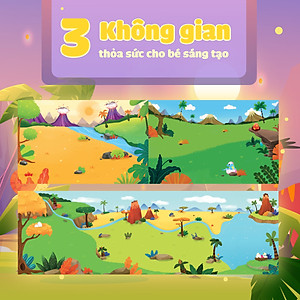 Sách trò chơi bóc dán - Cảm xúc Khủng long