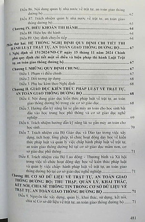 Luật Trật tự an toàn giao thông đường bộ - Hệ thống văn bản quy định chi tiết thi hành