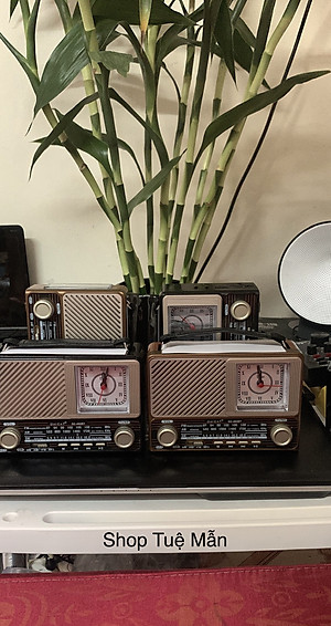 ĐÀI RADIO USB NGHE NHẠC WAXIBA XB-402 BT CÓ ĐỒNG HỒ ,NGHE FM/AM/SW LOA SIÊU LỚN hàng chính hãng