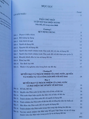 Sách Luật Đất Đai sửa đổi, bổ sung năm 2025 và Các Văn Bản Hướng Dẫn Thi Hành - V2661TP