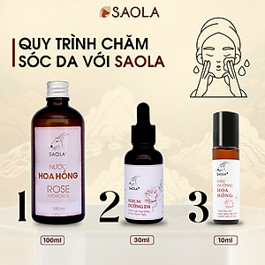 Nước hoa hồng thương hiệu Sao la (100ml): Dưỡng ẩm, làm se  khít lỗ chân lông, làm mịn và ngăn ngừa lão hóa da, làm sạch da, 100% thuần chay, từ tự nhiên, an toàn, lành tính - Hàng Chính Hãng